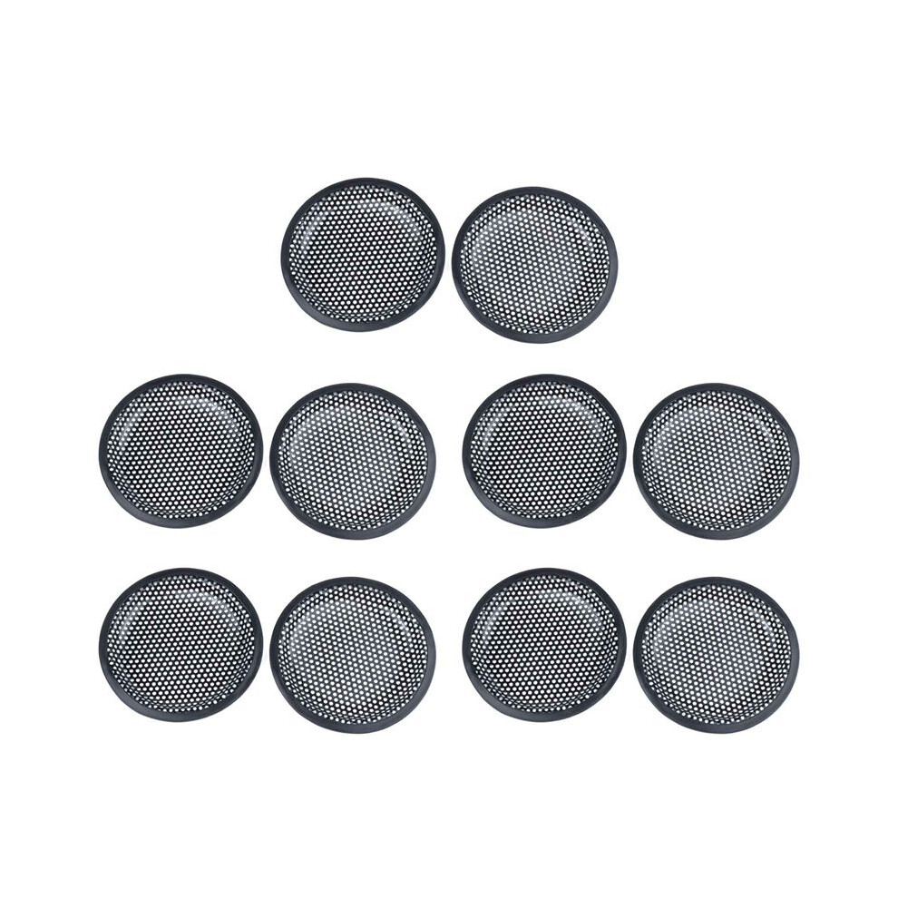 6.5Inch Metal Mesh Round Car Woofer Cover Speaker Grill 10 Pcs Black 4713891029840