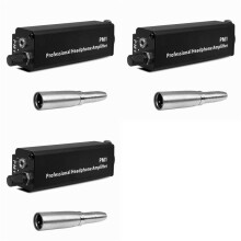 3X PM1 Professional Headphone Amplifier Converter XLR to 3.5MM Audio Interface Portable HIFI Headphone Amplifier