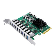 PCI-E X4 3.0 Naar 4-Kanaals 8-Poorts USB 3.2 Gen1-Uitbreidingskaart PCI-E X4 USB 3.0 5 Gbps-Adaptercontroller voor Desktop-Pc