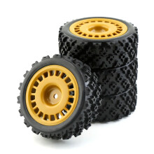 4PCS 1/10 Scale RC Car Tires Durable Rubber for XV01 TA06 TT01 TT02 Onroad Racing