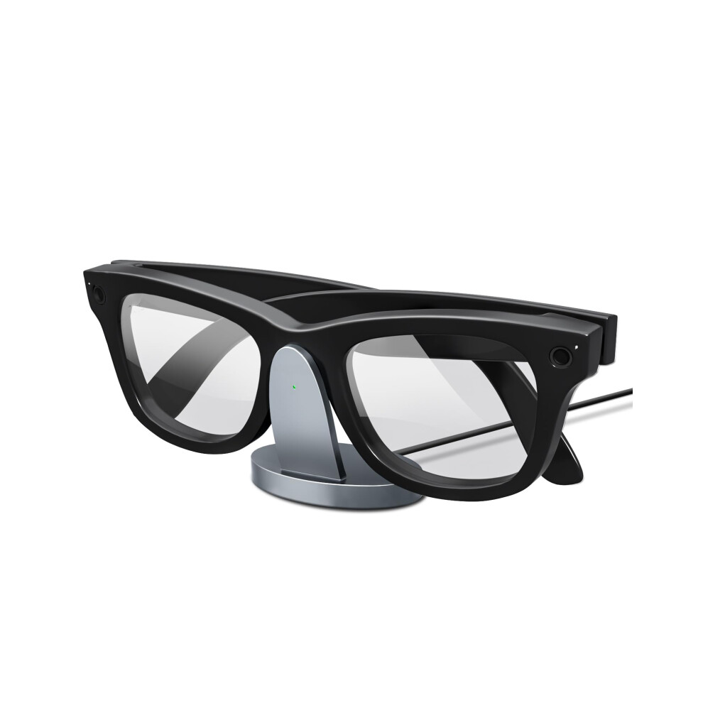 Smart Glasses Charging Dock Slate Zinc Alloy For Rayban Meta And Oakley Meta Models Gray 9771547337256