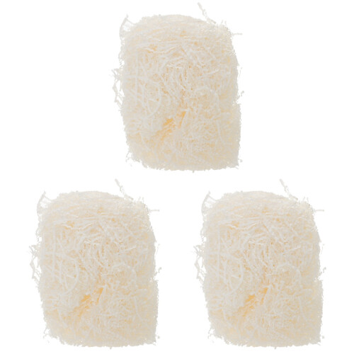3St Witte Krullende Papiervulling Voor Geschenkdozen En Feestdecoratie 1