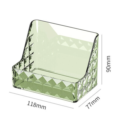 Plastic Wall-Mounted Makeup Organizer 118x77x90mm Bright Clear 1