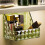 Plastic Wall-Mounted Makeup Organizer 118x77x90mm Bright Clear 8