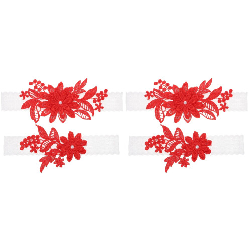 2 Sets Beinring Strumpfband Spitze Elastisch 1