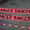 Danger Absperrzone Sicherheitswarnung Rot Dekoration 4