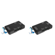 2X 6 Nel 1 Lettore di Schede USB 3.0 OTG per Secure Digital/TF Cardreaders Splitter Adapter per Telefoni Cellulari Computer-Nero