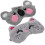 2Pcs Cute Plush Cartoon Eye Covers Adjustable Comfortable Blindfolds 5