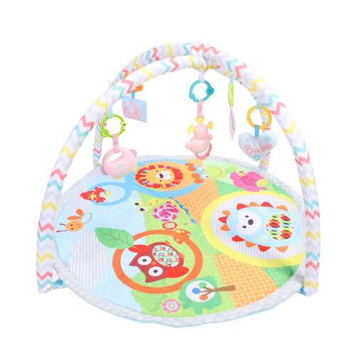 Krabbeldecke mit Spielbogen rund