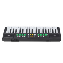 Kinder tragbares elektronisches Klavier mit 37 Tasten und Mikrofon, ABS, 39,5x12,8x3,5 cm