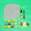 1 Set Handgefertigter Blauer Teppich, Handbestickt 7