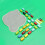 1 Set Handgefertigter Blauer Teppich, Handbestickt 9