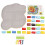 1 Set Handgefertigter Blauer Teppich, Handbestickt 11