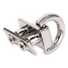 20 Pcs Zinc Alloy Iron D Ring Rivets 15x8.5mm for Bags & Leather