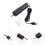1Set Zwarte USB Handboor Mini Boormachine Voor Thuis 3