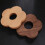Raindrops  2 Pcs Coasters Solid Wood Heat Insulation Mat Delicate 3