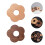 Raindrops  2 Pcs Coasters Solid Wood Heat Insulation Mat Delicate 7