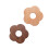 Raindrops  2 Pcs Coasters Solid Wood Heat Insulation Mat Delicate 8