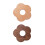 Raindrops  2 Pcs Coasters Solid Wood Heat Insulation Mat Delicate 9