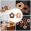 Raindrops  2 Pcs Coasters Solid Wood Heat Insulation Mat Delicate 10