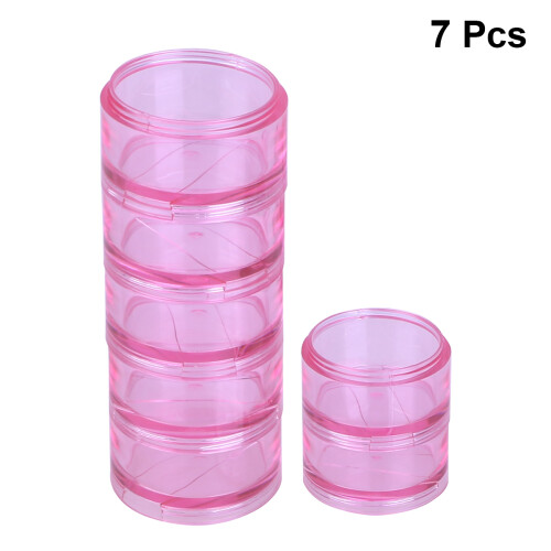 Roze Pillendoos 7- Organizer Licht En Transparant 2