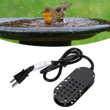 Vogelbad-Heizung 250W 60Hz Automatische Temperaturentferner 14x6 cm Garten Terrasse