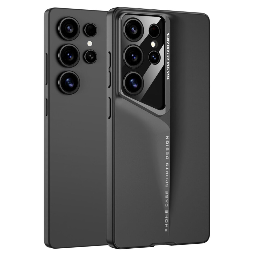 Slim Shockproof Luxury Frosted Cover Case With Allinclusive Lens Protection For Samsung Galaxy S25 Ultra Black 9771547339472