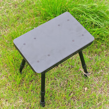 Leichter Aluminium-Campinghocker, belastbar bis 150 kg, höhenverstellbar