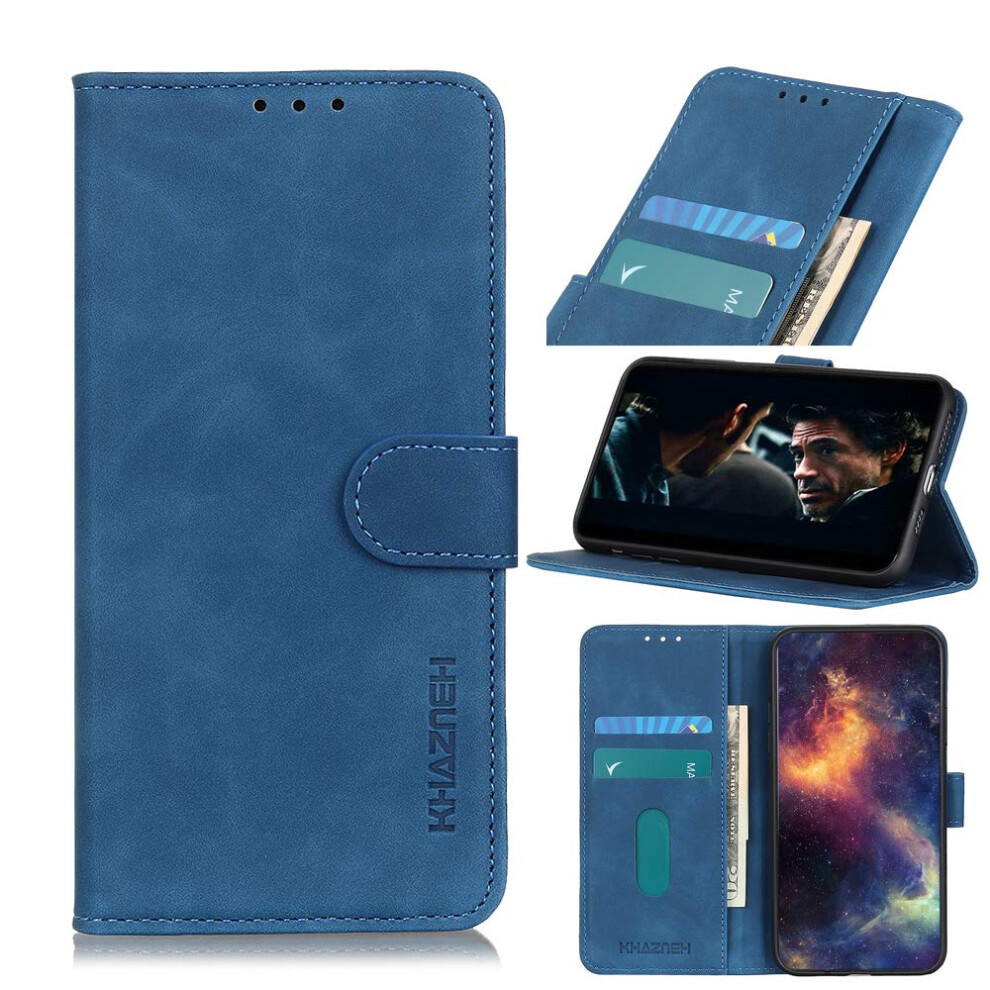 Wallet Phone Case Pu Leather Flip Cover With Card Slots Shockproof Kickstand For Umidigi A9 Pro Blue 9092120968866