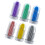 6 sets silicone reusable folding straws with cleaning brush and case 5