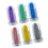 6 sets silicone reusable folding straws with cleaning brush and case 6