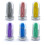 6 sets silicone reusable folding straws with cleaning brush and case 8