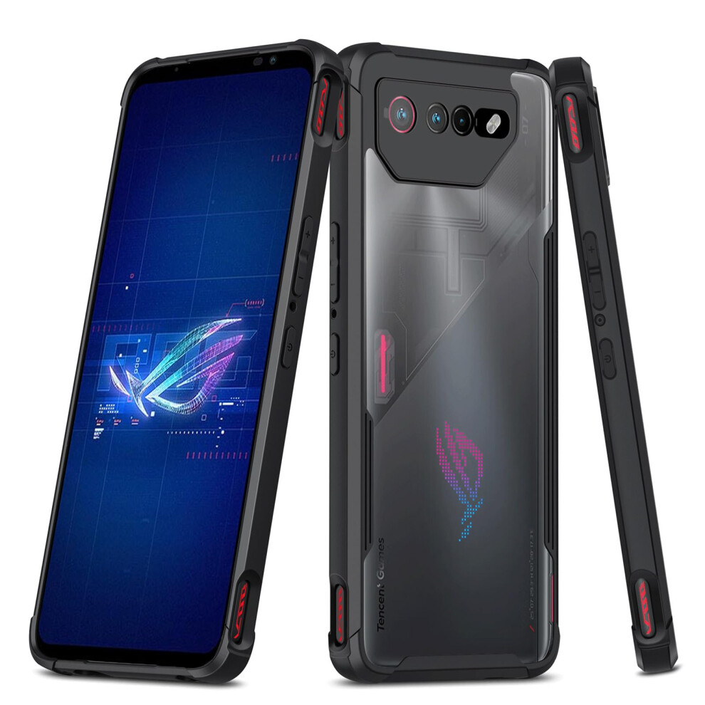 Case Military Grade Slim Shockproof Antifingerprint Hard Back Cover For Rog Phone 6 And 6 Pro Black 9169991406596