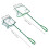 2 aquariumvisnet nylon scheurvast plastic reddingsnet 2