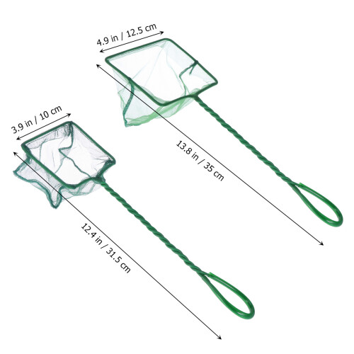 2 aquariumvisnet nylon scheurvast plastic reddingsnet 1