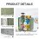 Clear Stand Becherhalter Wasser Organizer 10