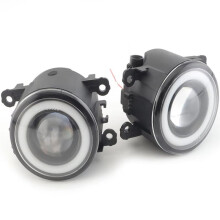 1Pair LED Fog Light Angel Eye Daytime Running Lights for Forester 2014 2015 2016 LED Lens Fog Light White