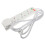 kenable Surge Protected 4 Gang Way Mains Extension Socket UK 13A White  2m 1