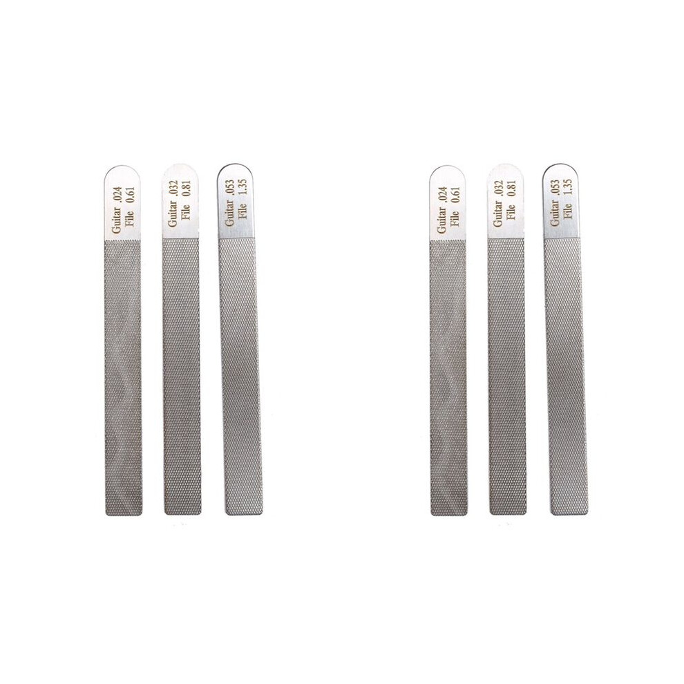6Pc Guitar Nut Files Fret Crowning Slot Filing Luthier Repair Tool Kit For Guitar Stringed Instruments 4711158046968