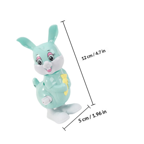 3Pcs Wind-Up Plastic Rabbit Clockwork Toy for Kids Party Play 1