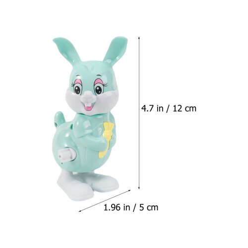 3Pcs Wind-Up Plastic Rabbit Clockwork Toy for Kids Party Play 2
