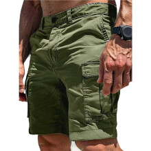 Cargo Shorts voor Heren: Outdoor Kleding met Multifunctionele Zakken Legergroen XXXL