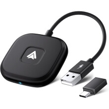 1 Set Android Auto Wireless Adapter Plug and Car Dongle for Factory Wired Android Auto in All Cars - Low Latency