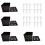 4Pcs Nursery Pots Hydroponic System Growing Box Universal Planting Container for Propagation Plants Vegetable Box Black 1