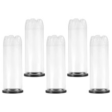 5Pcs Tennis Cylinder Clear Balls Holder Reusable Tennis Accessories Sports Supply Portable Ganizer Racquet Sports