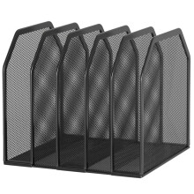 Desk File Organizer Sections Upright Mesh Desktop Organizer File Sorter Office Organization File Holder for Home