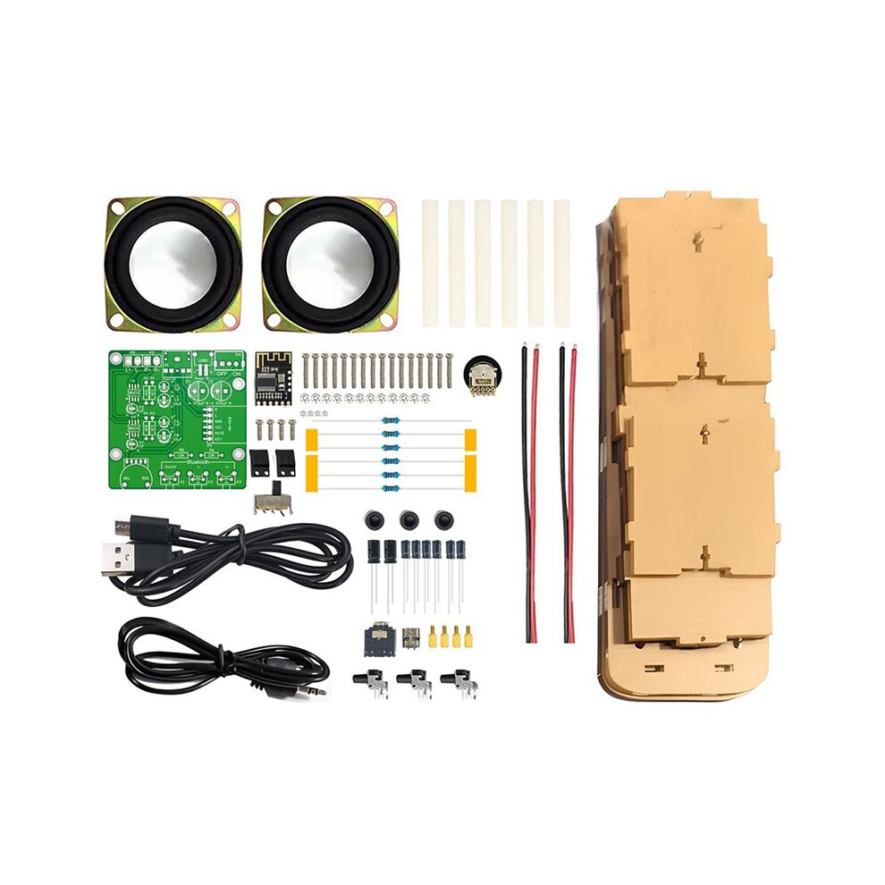 Electronic Diy Dual-Channel Speaker Kit Stereo Amplifier, Soldering Assembly Practice Board, Audio Module 6031233207281
