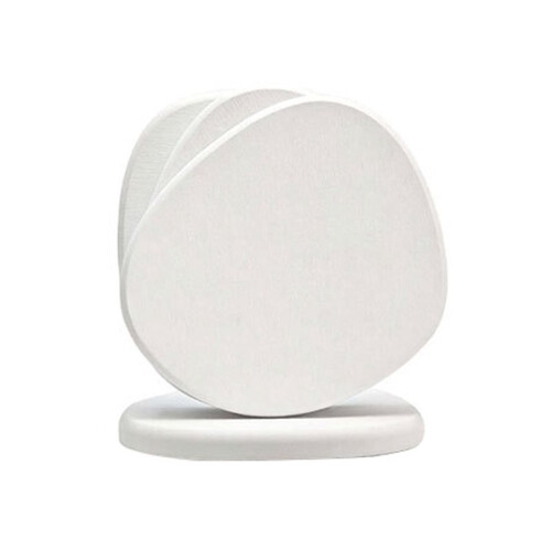 Diatomaceous Earth Coasters Set - 4 Pack Absorbent Quick-Dry Stone Design White