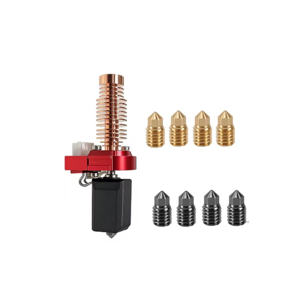 Photos - Tap / Valve / Fitting Zandona Upgrade Ceramic Hotend for Flashforge Adventurer 5M/ 5M Pro Extruder Kit with 4pcs 0.4mm Hardened Steel/Brass Nozzle