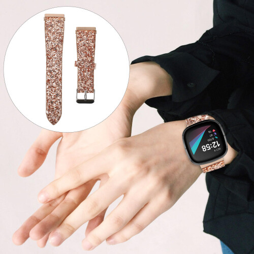 Glitzer Armband Kompatibel Mit Fitbit Versa 2 Lite Se 2